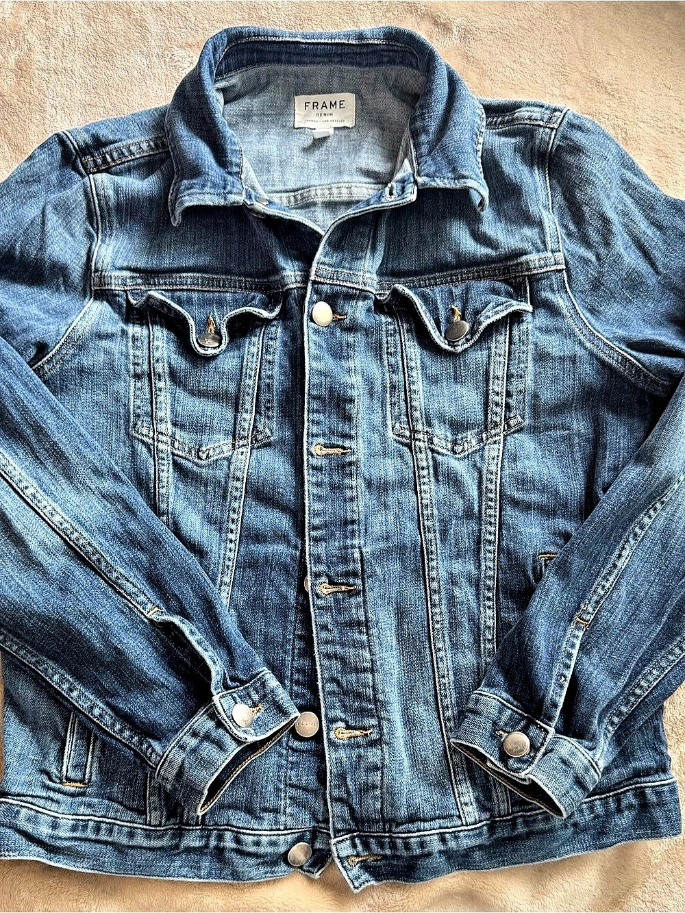 FRAME Denim Jean Jacket Blue Medium Like New